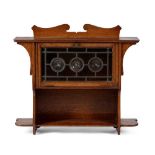 SHAPLAND & PETTER, BARNSTAPLE ART NOUVEAU HANGING CABINET, CIRCA 1900