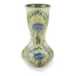 WILLIAM MOORCROFT (1872-1945) FOR JAMES MACINTYRE & CO. 'REVIVED CORNFLOWER' PATTERN DOUBLE GOURD VA