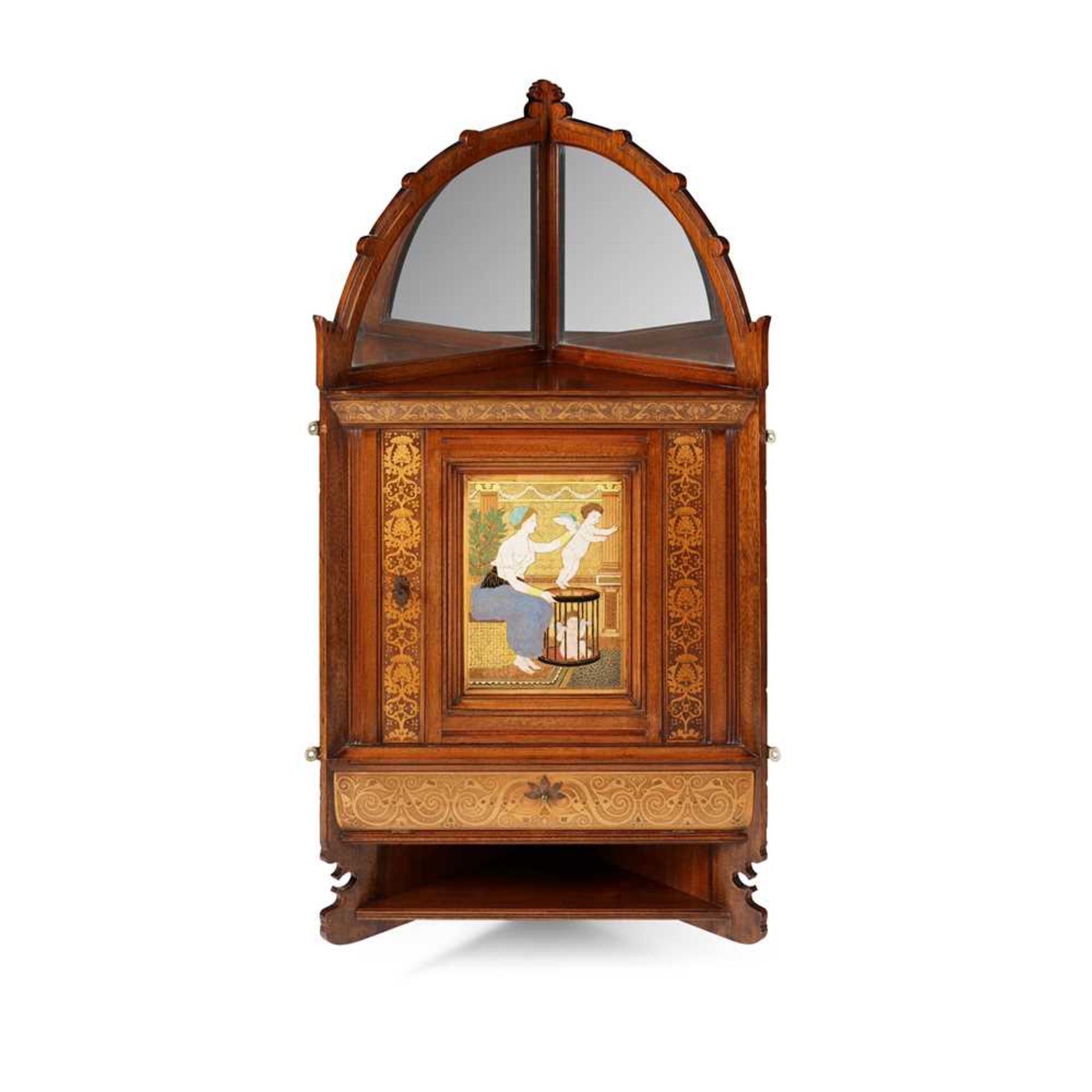 SCOTTISH CORNER CABINET, CIRCA 1900