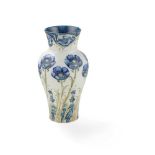 WILLIAM MOORCROFT (1872-1945) FOR JAMES MACINTYRE & CO. ‘FLORIAN WARE’ BLUE POPPY VASE, CIRCA 1900