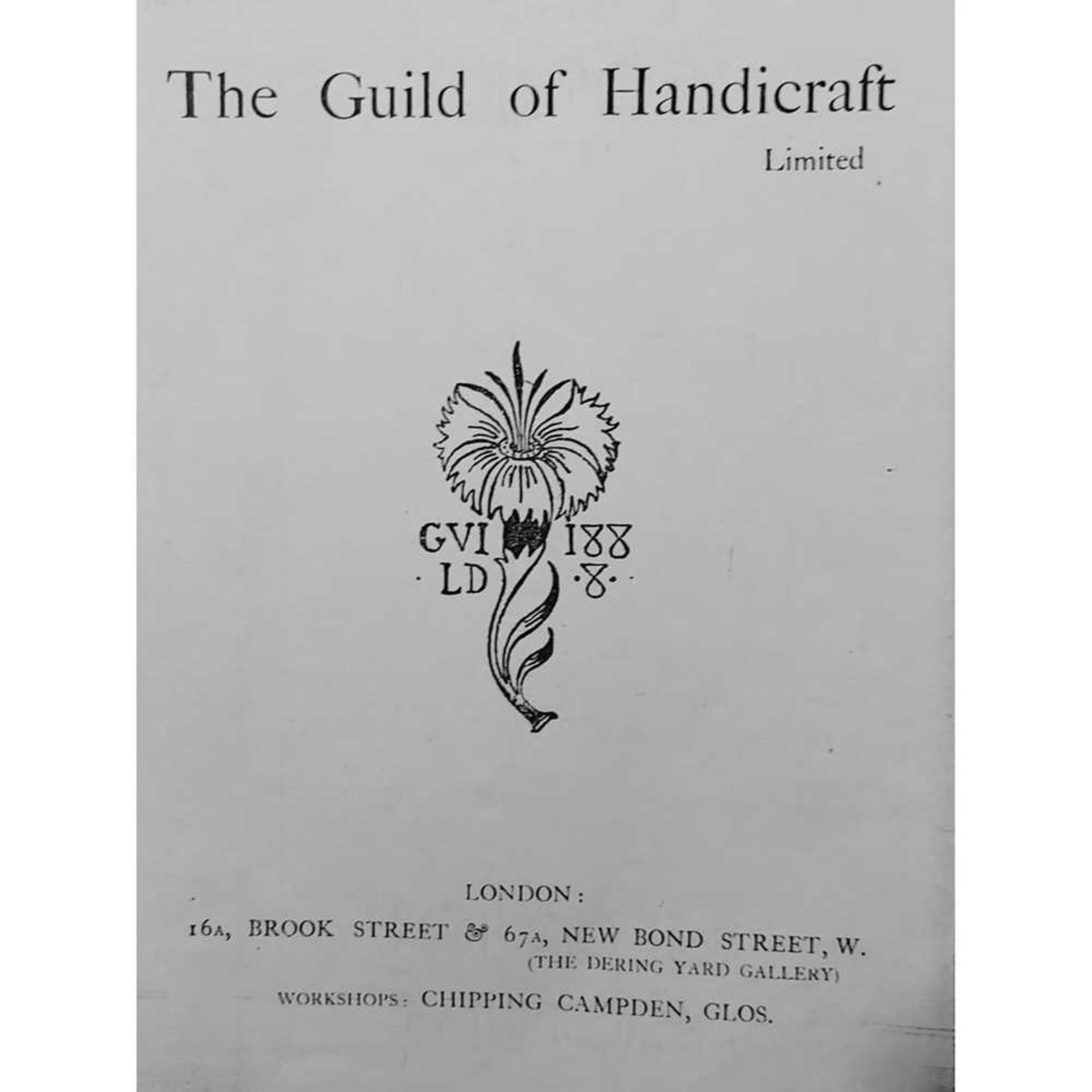 C. R. ASHBEE (1863-1942)(ATTRIBUTED DESIGNER) FOR THE GUILD OF HANDICRAFT LARGE ARTS & CRAFTS SEVEN- - Bild 4 aus 27