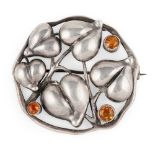 THEODOR FAHRNER, PFORZHEIM JUGENDSTIL BROOCH, CIRCA 1910