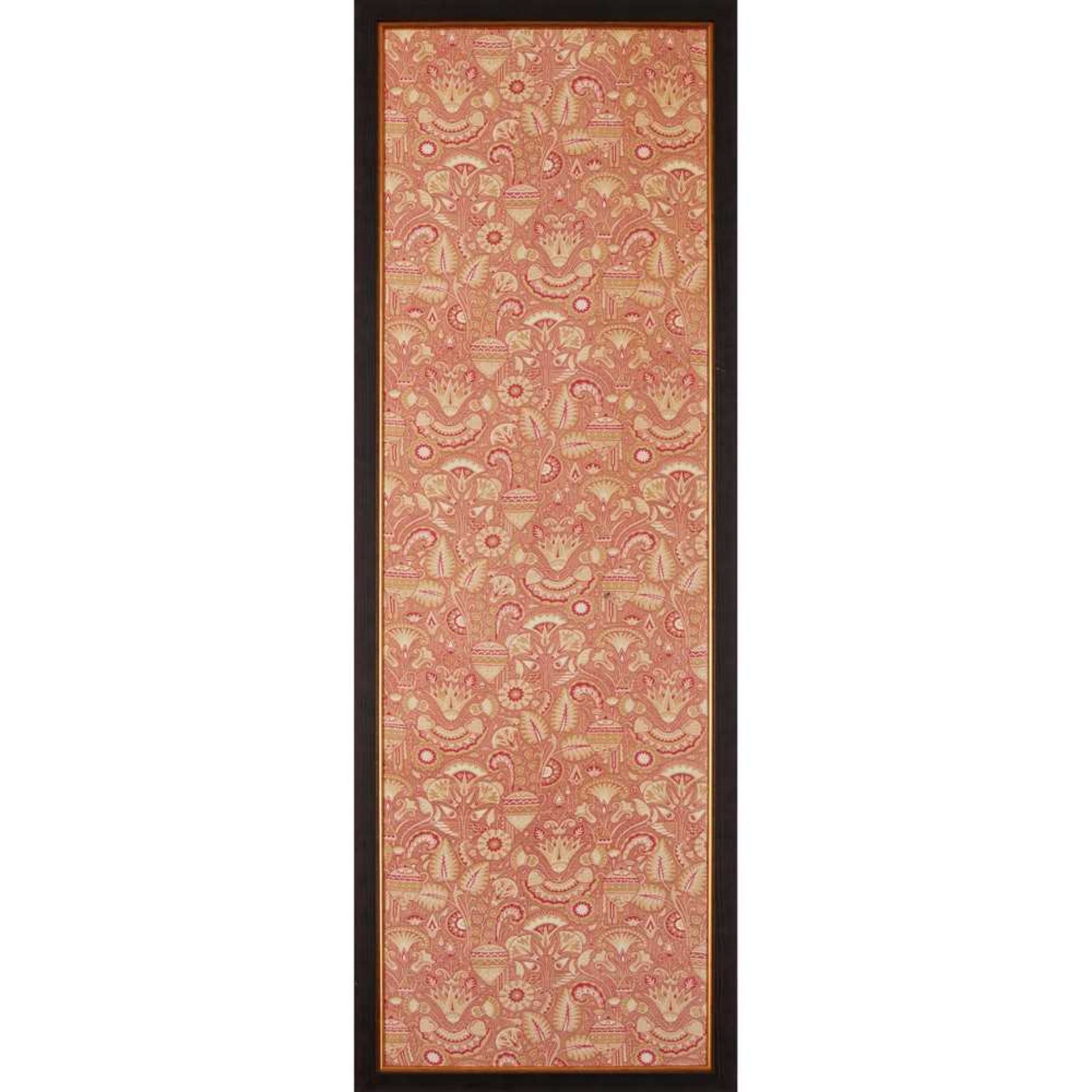 MANNER OF CHRISTOPHER DRESSER AESTHETIC MOVEMENT FRAMED TEXTILE PANEL, CIRCA 1870 - Image 2 of 3