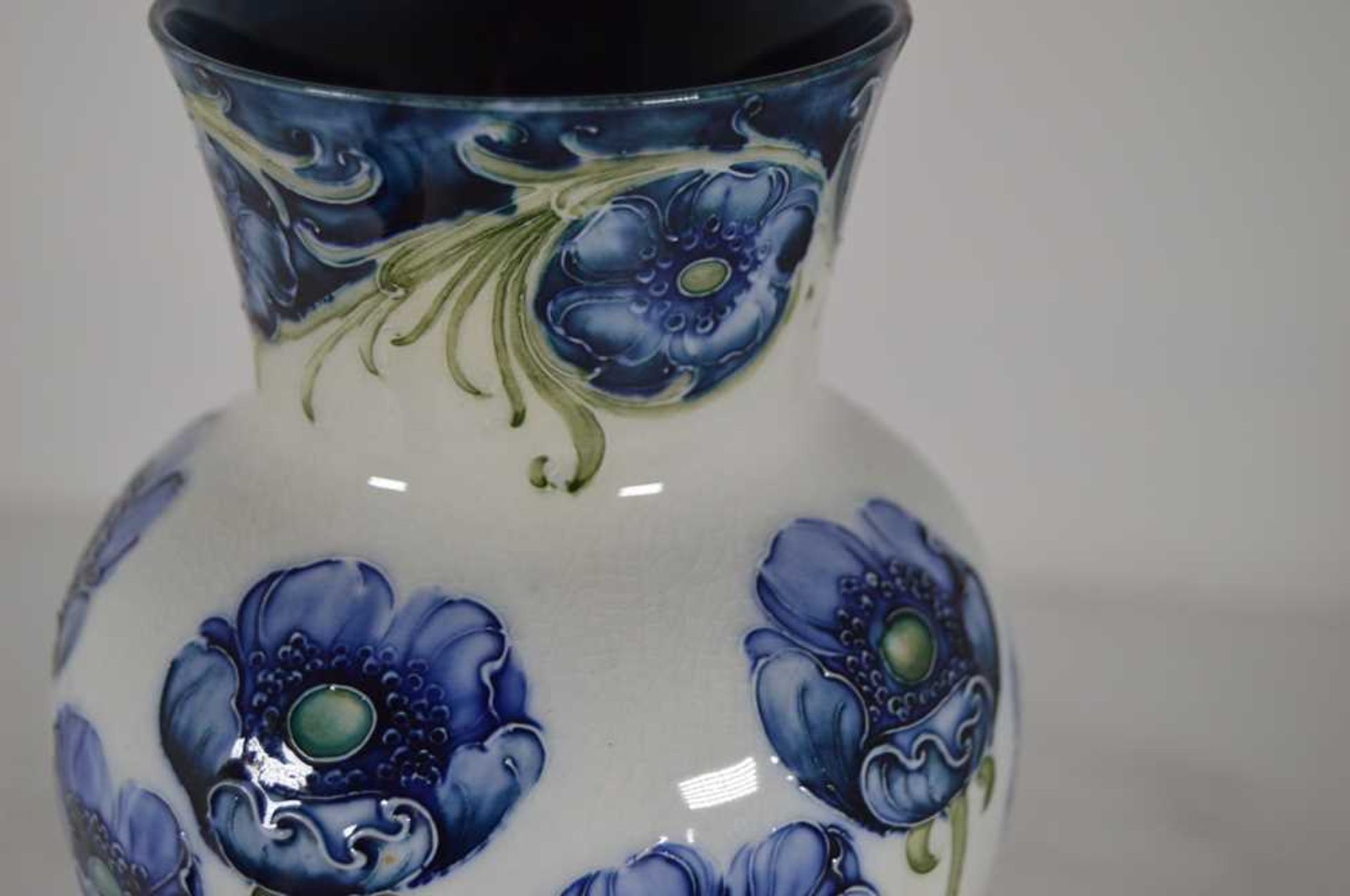 WILLIAM MOORCROFT (1872-1945) FOR JAMES MACINTYRE & CO. ‘FLORIAN WARE’ BLUE POPPY VASE, CIRCA 1900 - Image 5 of 9