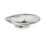 GEORG JENSEN (1866-1935) 'BLOSSOM' PATTERN DISH, CIRCA 1930