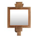 BRITISH ART DECO STYLE WALL MIRROR, MODERN