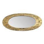 GLASGOW SCHOOL CELTIC REVIVAL WALL MIRROR, CIRCA 1900