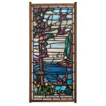 ENGLISH 'SPRING', STAINED GLASS PANEL, CIRCA 1920