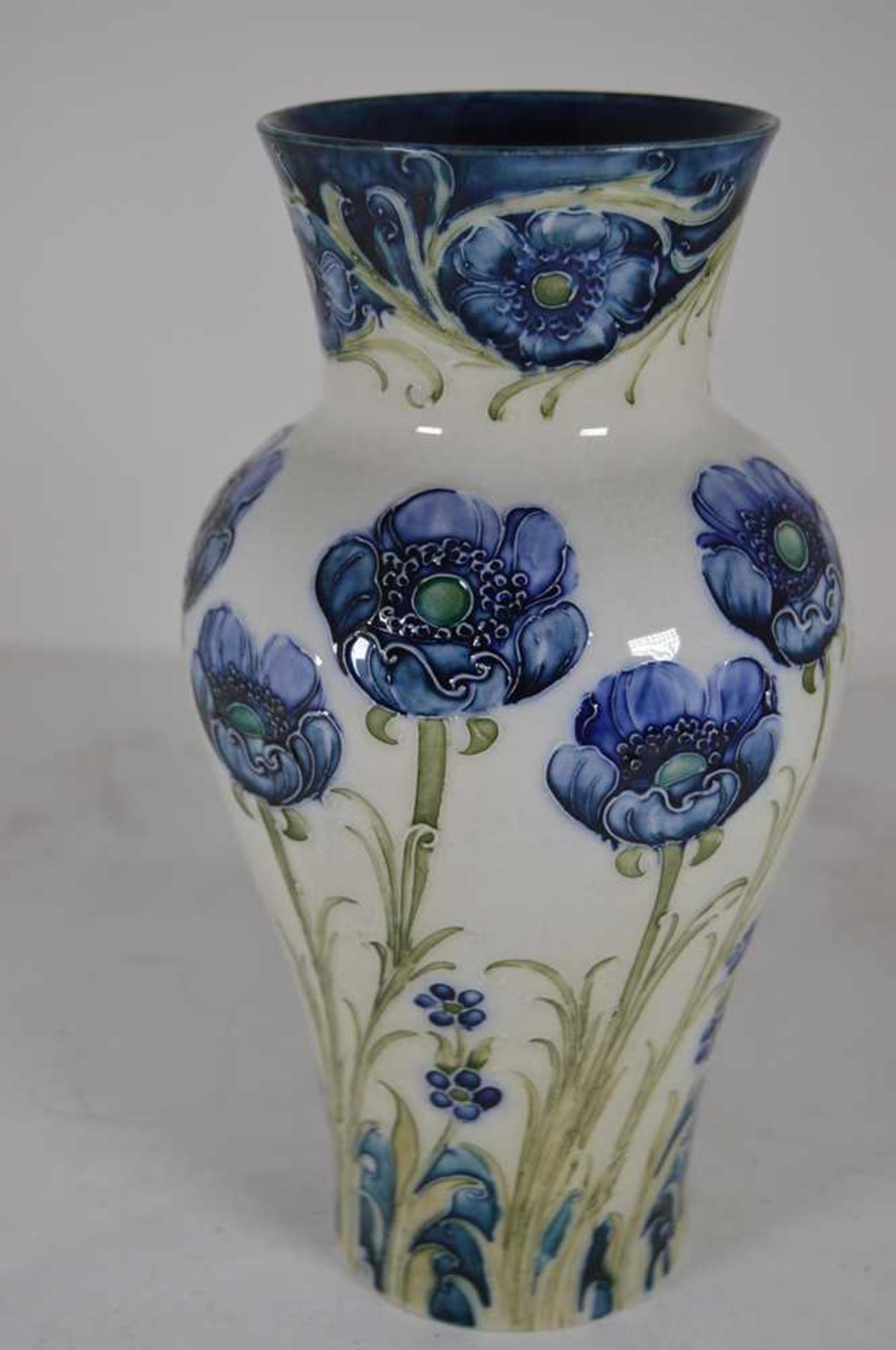 WILLIAM MOORCROFT (1872-1945) FOR JAMES MACINTYRE & CO. ‘FLORIAN WARE’ BLUE POPPY VASE, CIRCA 1900 - Image 2 of 9