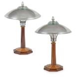 ENGLISH PAIR OF ART DECO DESK LAMPS, CIRCA 1930