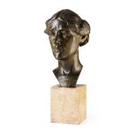 BRITISH SCHOOL PORTRAIT BUST OF A YOUNG WOMAN, EARLY 20TH CENTURY