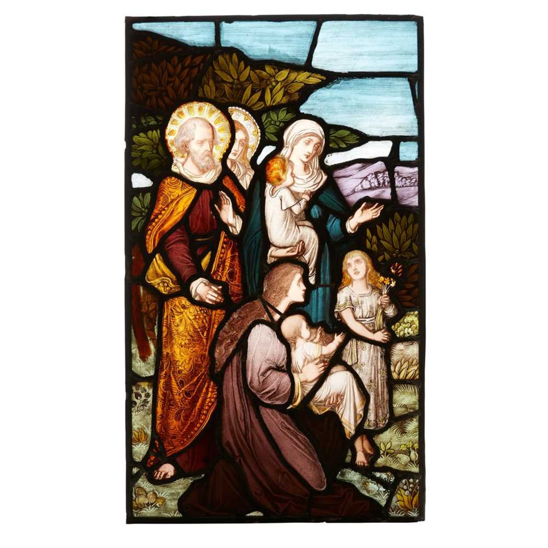 MAYER & CO., MUNICH SUITE OF FOUR STAINED GLASS PANELS, CIRCA 1880 - Image 2 of 5