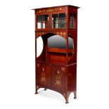 ENGLISH ART NOUVEAU DISPLAY CABINET, CIRCA 1900