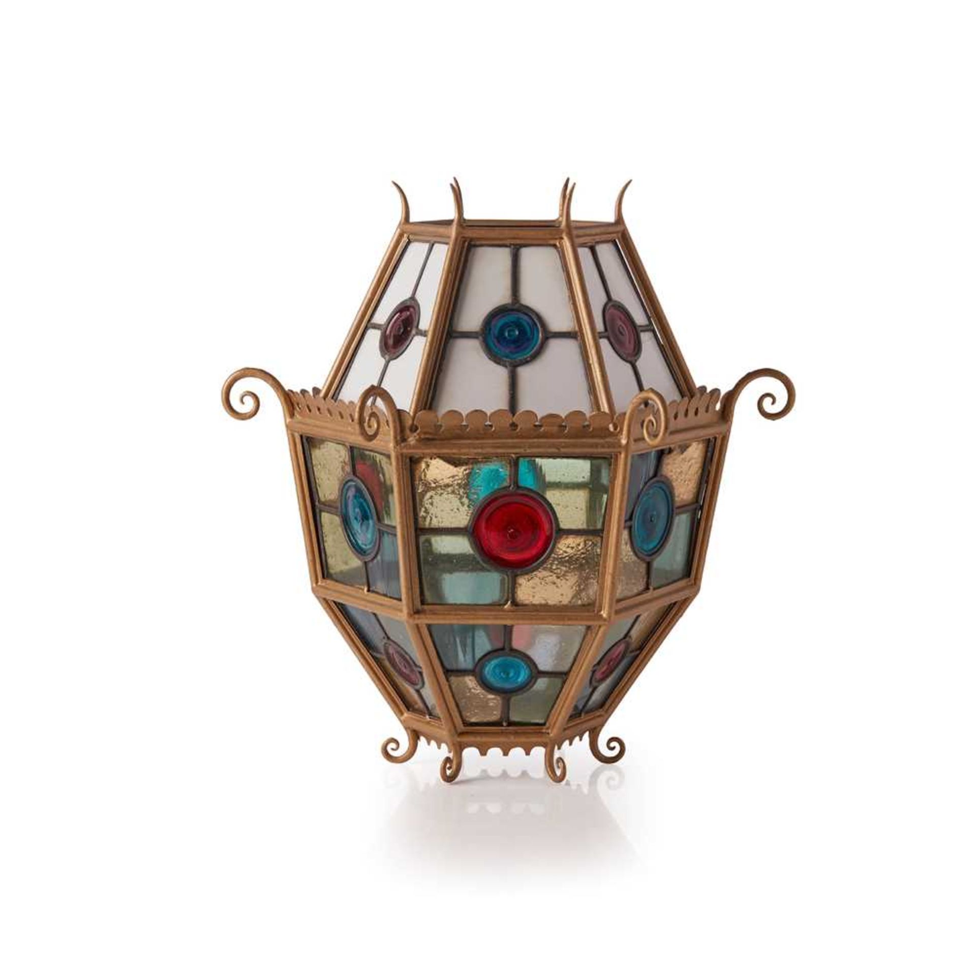 ENGLISH AESTHETIC MOVEMENT HALL LANTERN, CIRCA 1880 - Image 2 of 5