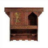 LIBERTY AND CO., LONDON 'RALEIGH' OAK SMOKER'S CABINET, CIRCA 1890