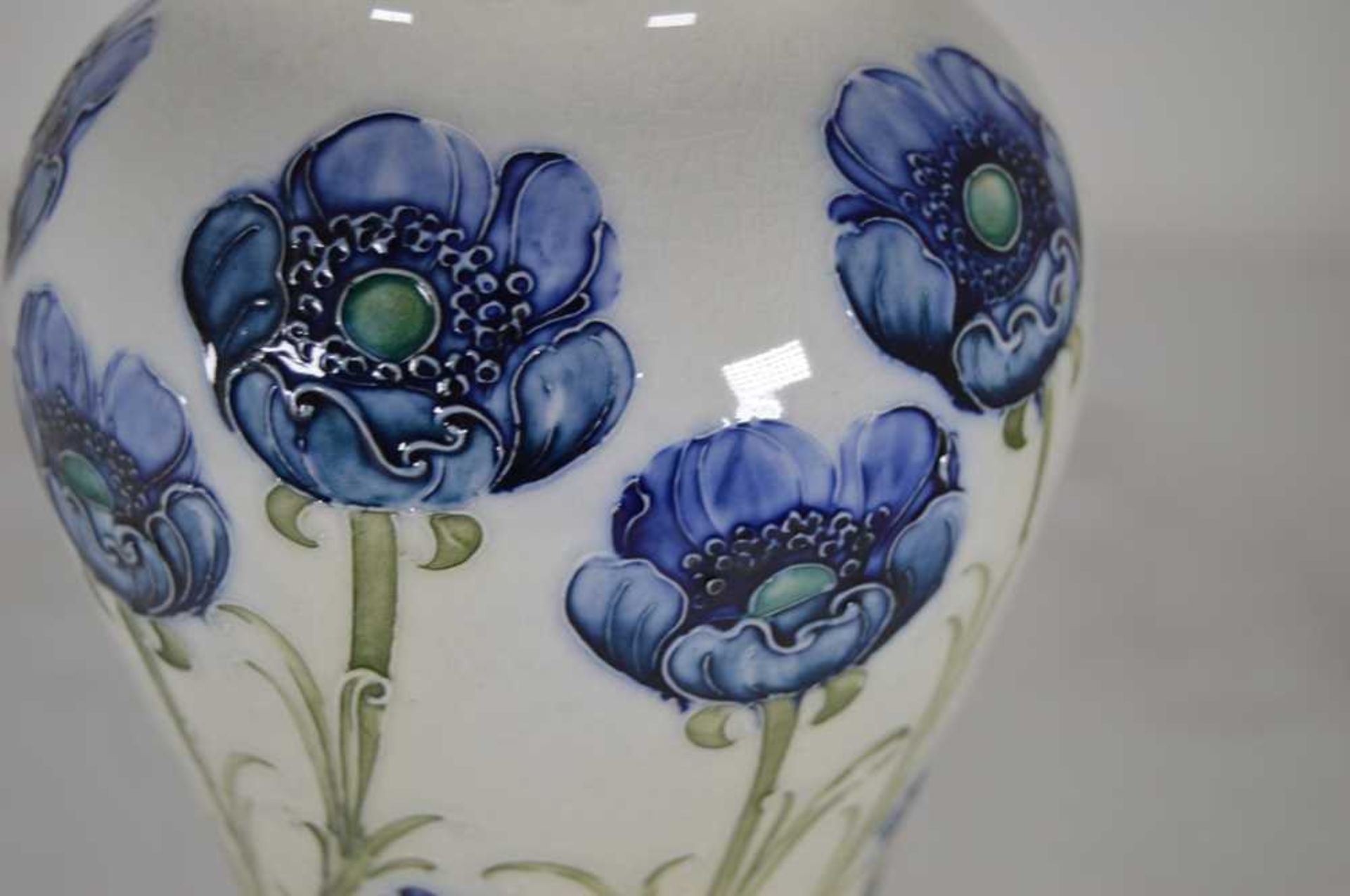 WILLIAM MOORCROFT (1872-1945) FOR JAMES MACINTYRE & CO. ‘FLORIAN WARE’ BLUE POPPY VASE, CIRCA 1900 - Image 3 of 9