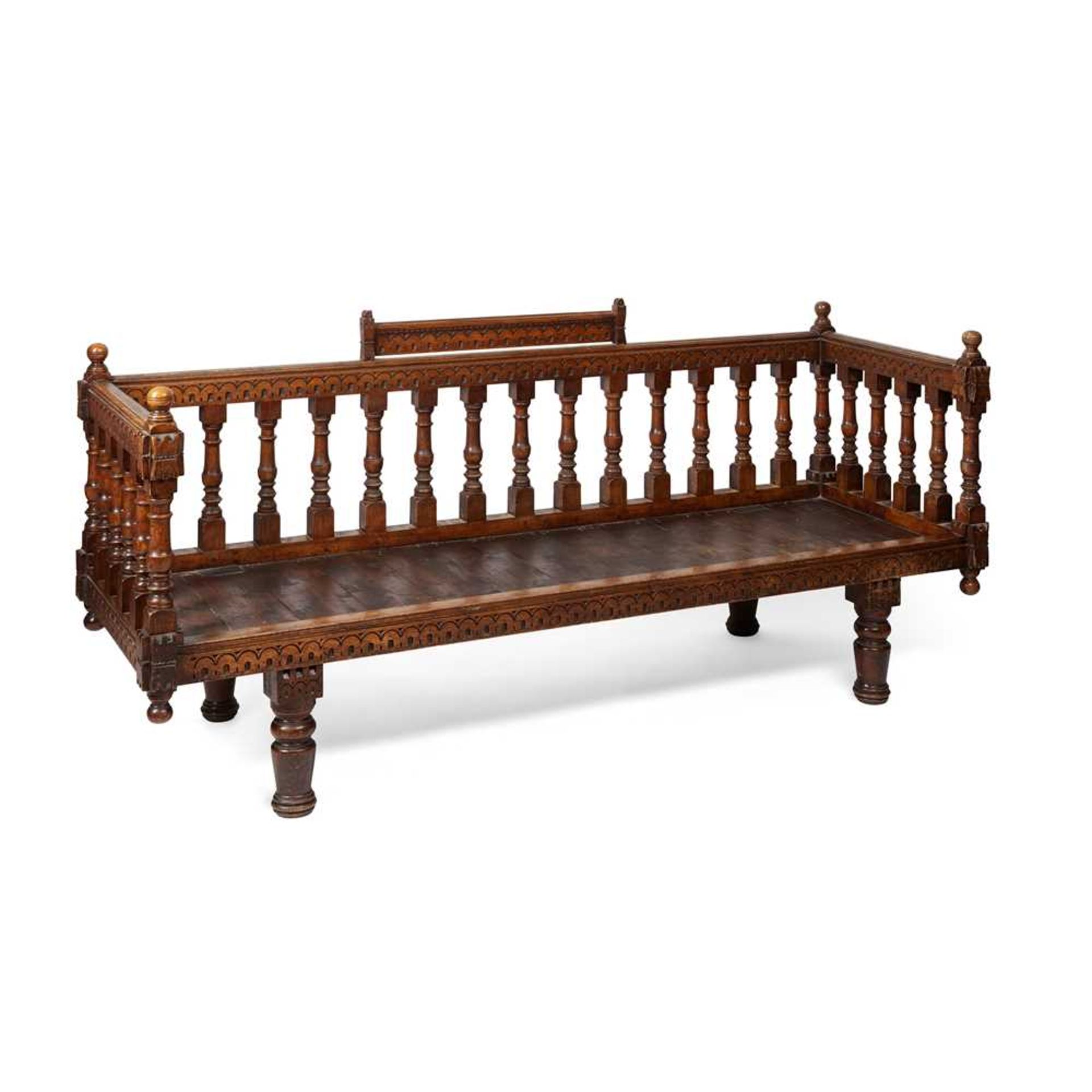 ENGLISH GOTHIC REVIVAL DAYBED, CIRCA 1890 - Image 2 of 2