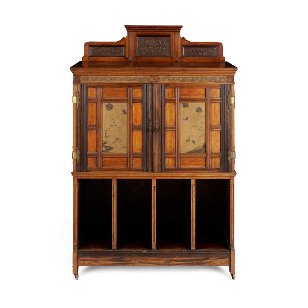 COLLINSON & LOCK, LONDON (ATTRIBUTED MAKER) AESTHETIC MOVEMENT CABINET, CIRCA 1880