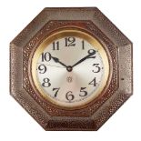 WIENER WERKSTÄTTE ELECTRIC WALL CLOCK, CIRCA 1930