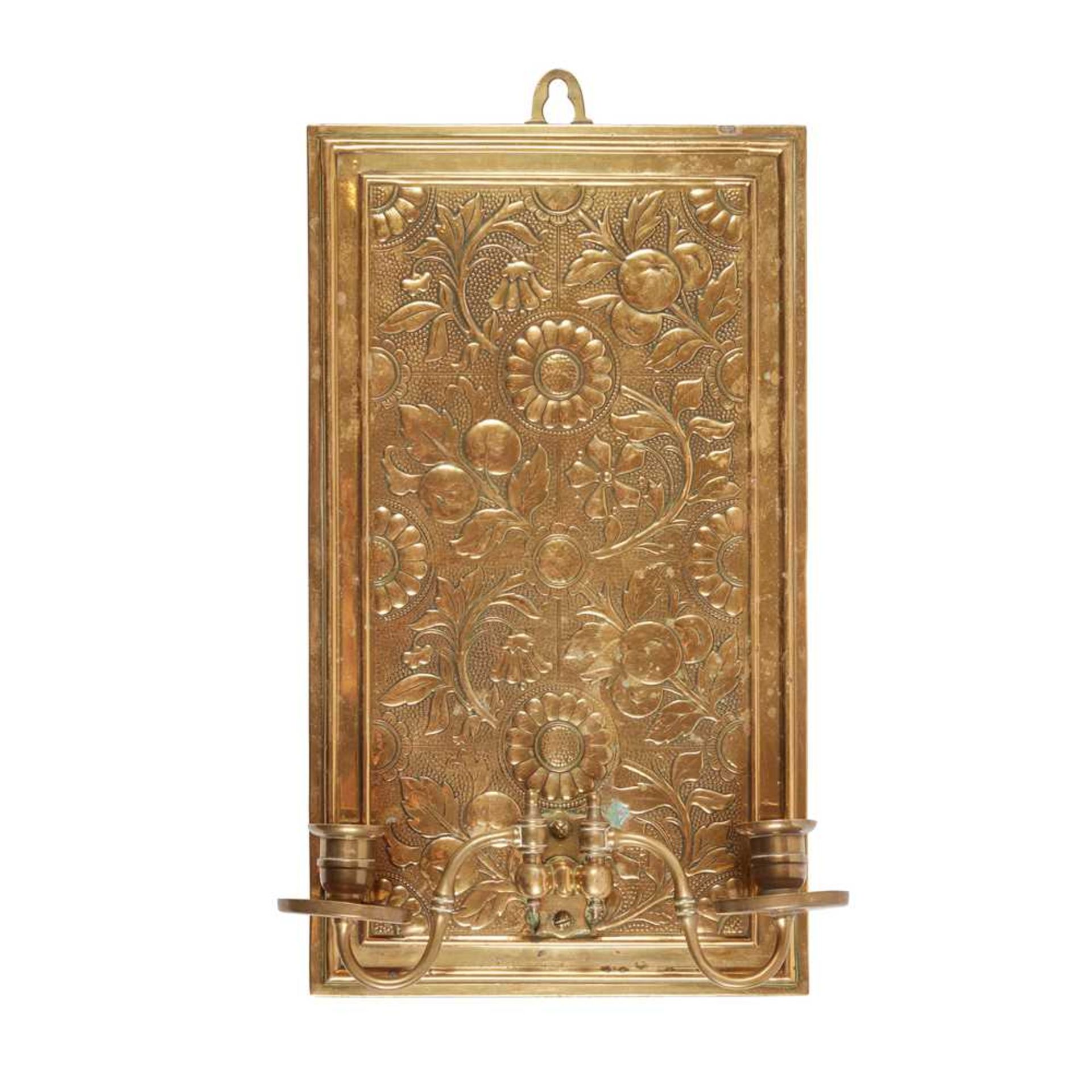 MANNER OF BRUCE TALBERT PAIR OF AESTHETIC MOVEMENT WALL SCONCES, CIRCA 1876 - Image 3 of 3
