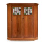 MANNER OF GEORGE WALTON ARTS & CRAFTS HALL CABINET, CIRCA 1900