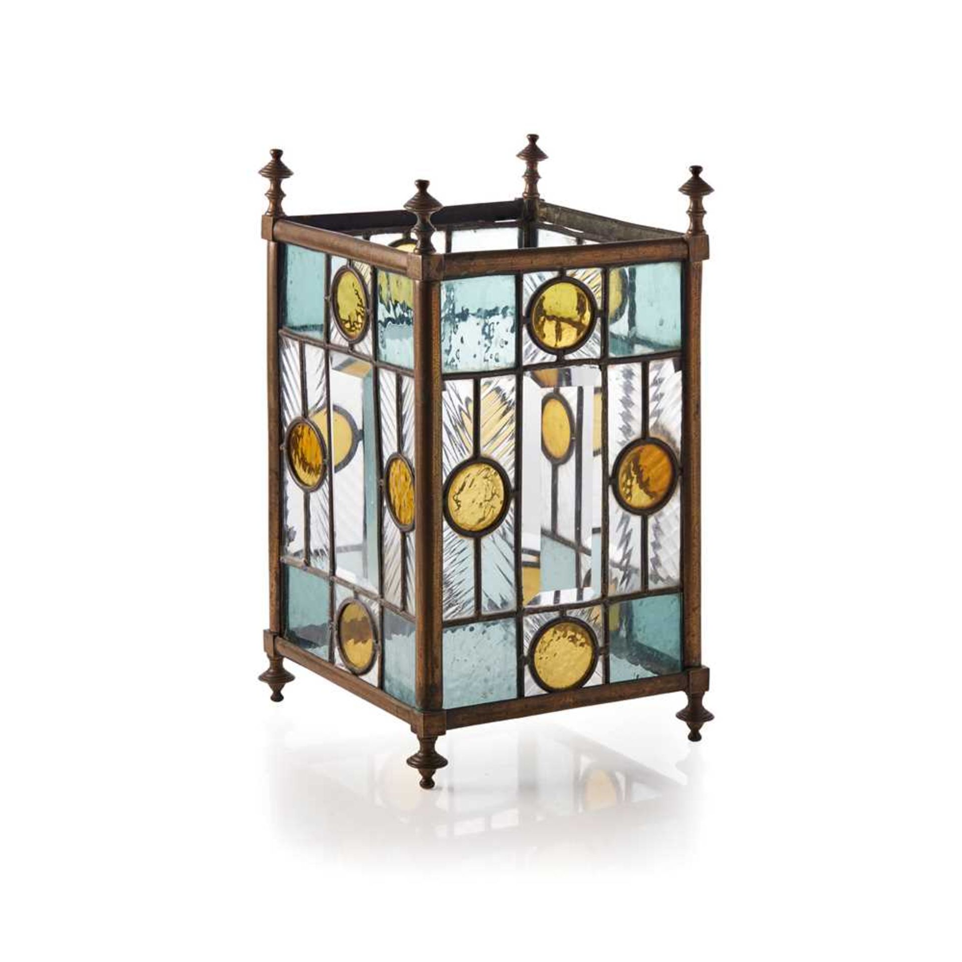 ENGLISH AESTHETIC MOVEMENT HALL LANTERN, CIRCA 1880 - Image 4 of 5