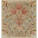 MORRIS & CO. EMBROIDERED PANEL, CIRCA 1890