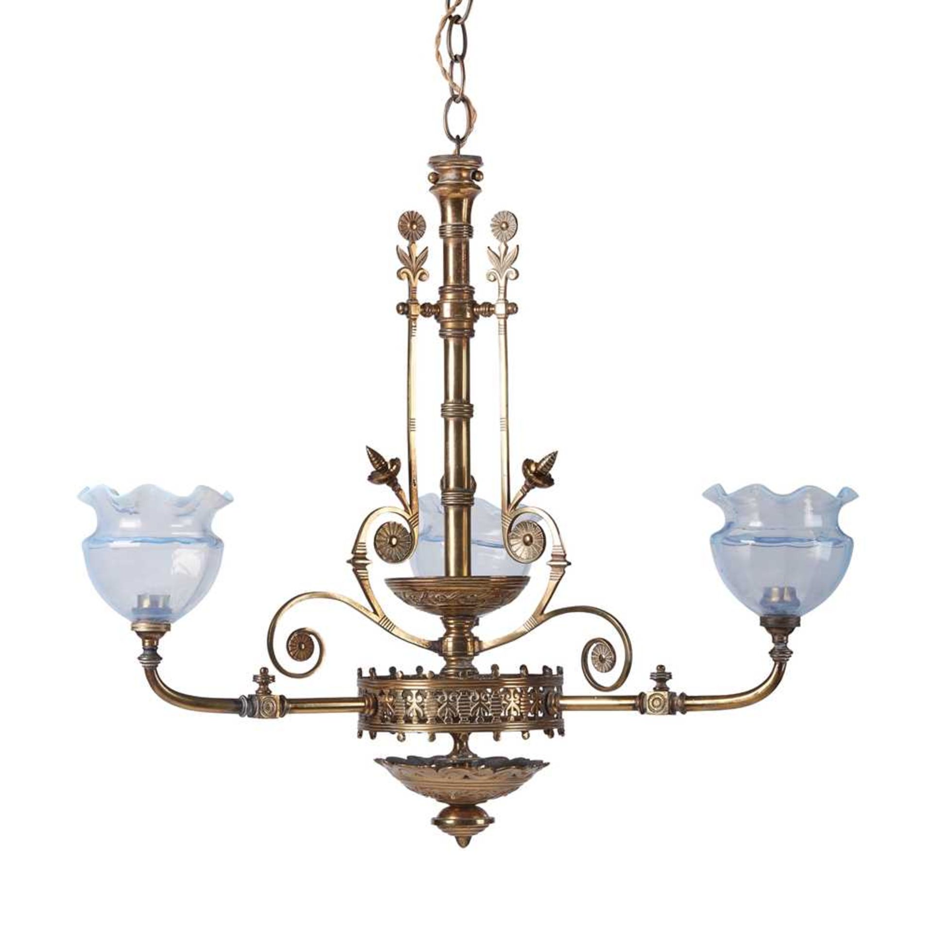 ENGLISH AESTHETIC MOVEMENT CHANDELIER, CIRCA 1880 - Image 2 of 2