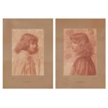 HENRY RYLAND (1856-1924) 'ROSALBA' AND 'ROSAMUNDA', PAIR OF FRAMED PRINTS, CIRCA 1890