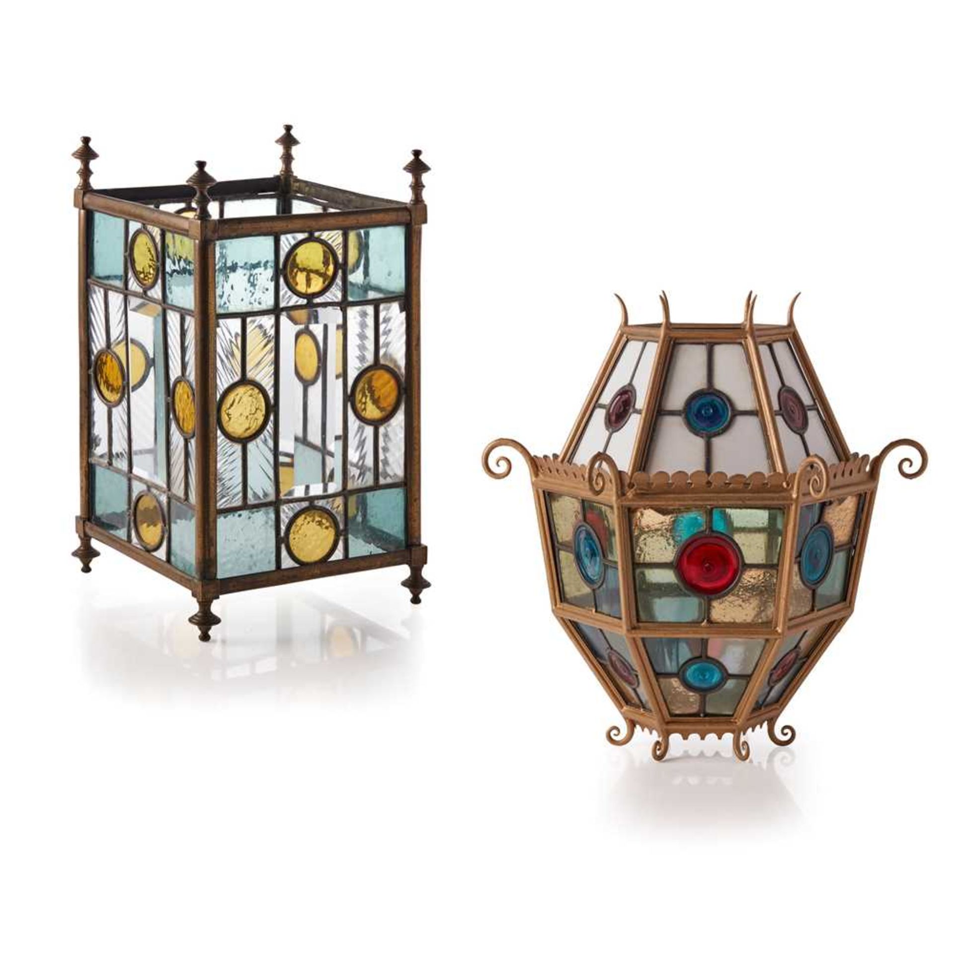 ENGLISH AESTHETIC MOVEMENT HALL LANTERN, CIRCA 1880