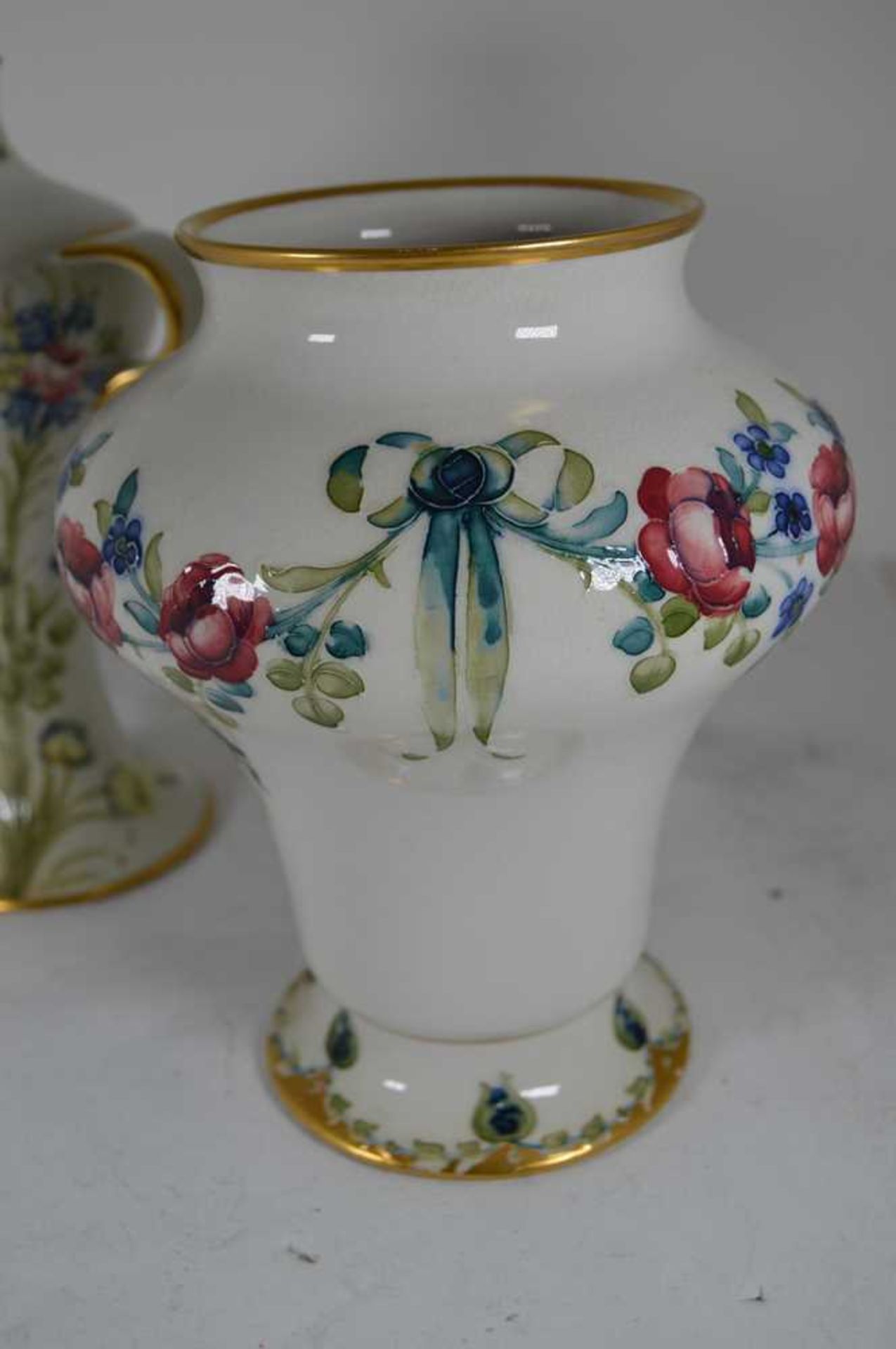 WILLIAM MOORCROFT (1872-1945) FOR JAMES MACINTYRE & CO. ‘FLORIAN WARE’ ROSE, TULIP AND FORGET-ME-NOT - Image 4 of 24