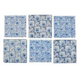 WILLIAM MORRIS (1834-1896) FOR MORRIS & CO. GROUP OF DELFTWARE TILES, CIRCA 1875