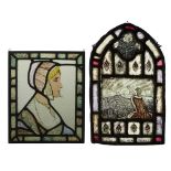 ENGLISH STAINED GLASS PANEL, CIRCA 1900