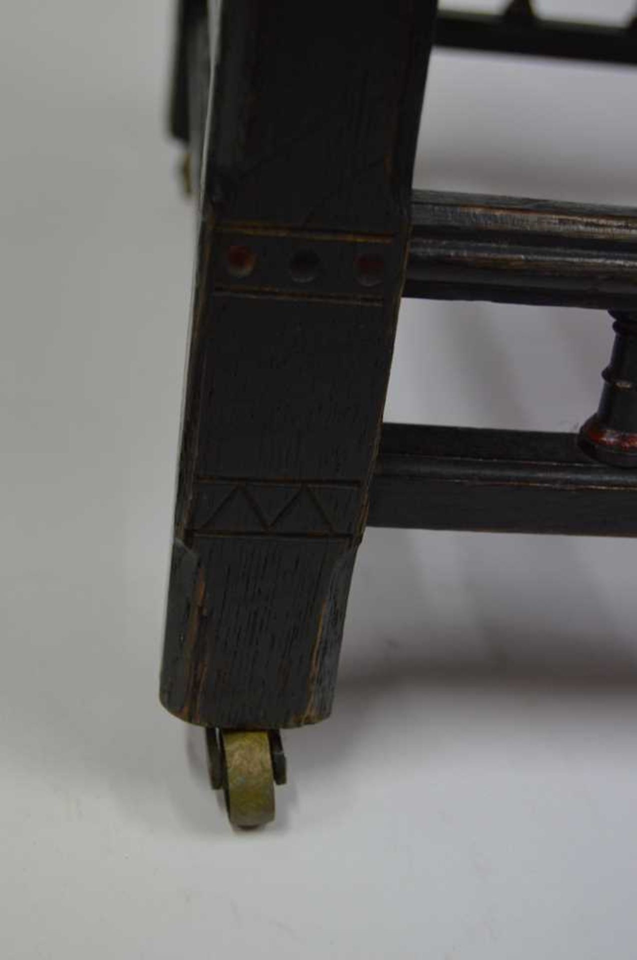 JOHN MOYR SMITH (1839-1912) (ATTRIBUTED DESIGNER) FOR COX & SON, LONDON GOTHIC REVIVAL SIDE CHAIR, - Image 18 of 18