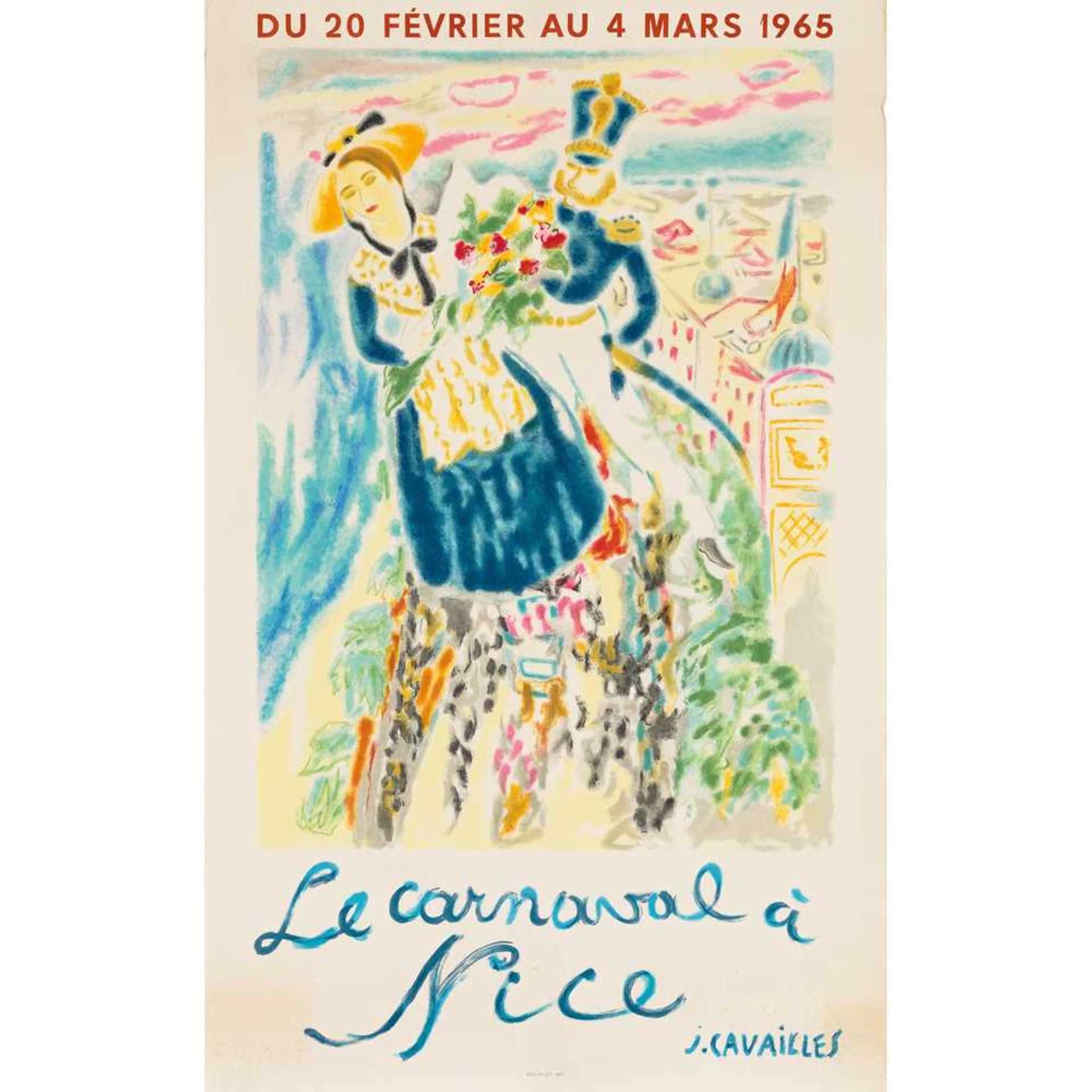 JEAN JULES-LOUIS CAVAILLES (1901 - 1977) LE CARNAVAL A NICE