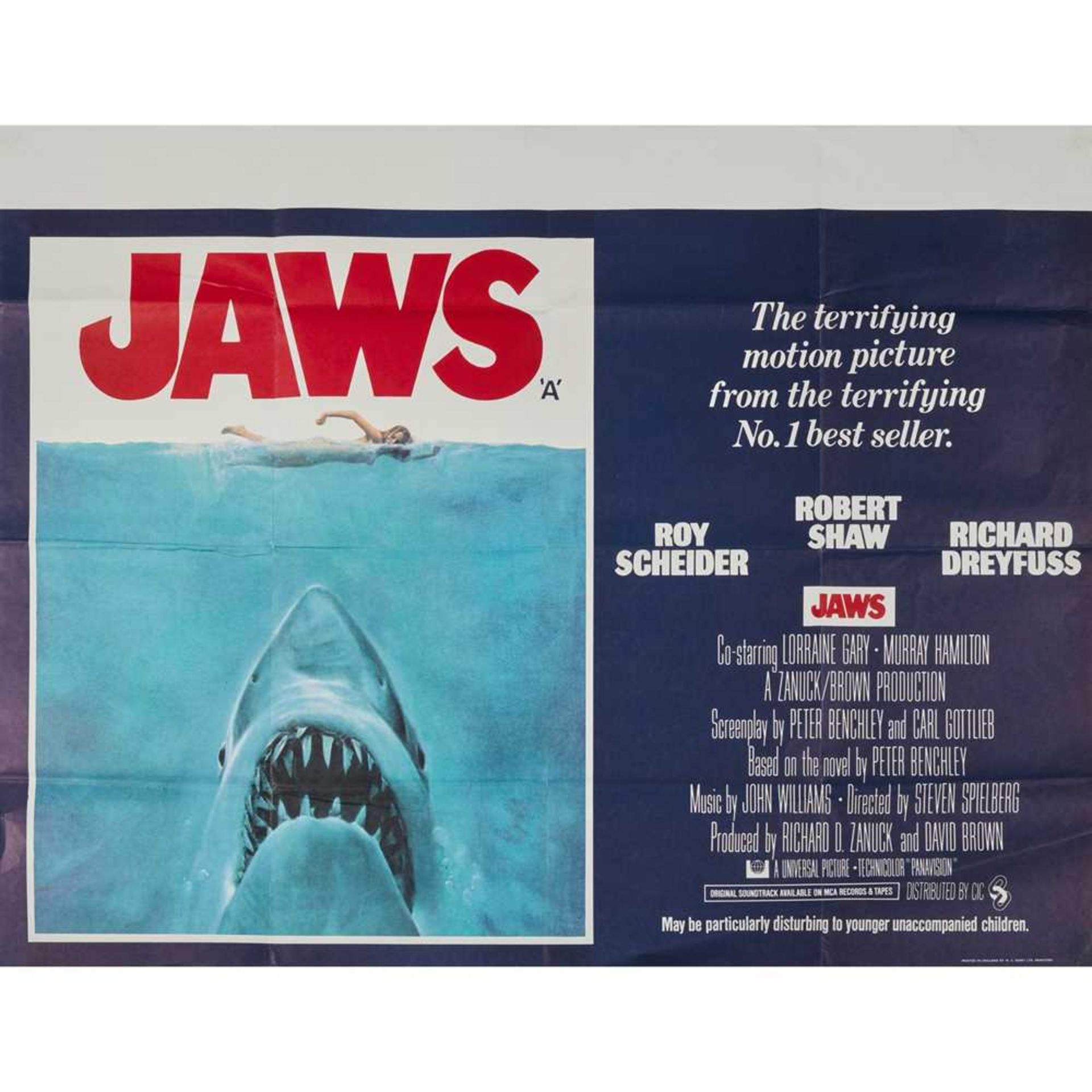 VARIOUS COLLECTION OF SEVEN UK QUADS INCLUDING JAWS AND THE GODFATHER