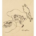 Tsuguharu Foujita (French / Japanese 1886-1968) Frogs