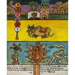 Alan Davie C.B.E., R.A., H.R.S.A. (British 1920-2014) Sacred Cow Meditation No.2, opus G.1920, 1985