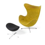 Arne Jacobsen (Danish 1902-1971) Egg Chair and Ottoman