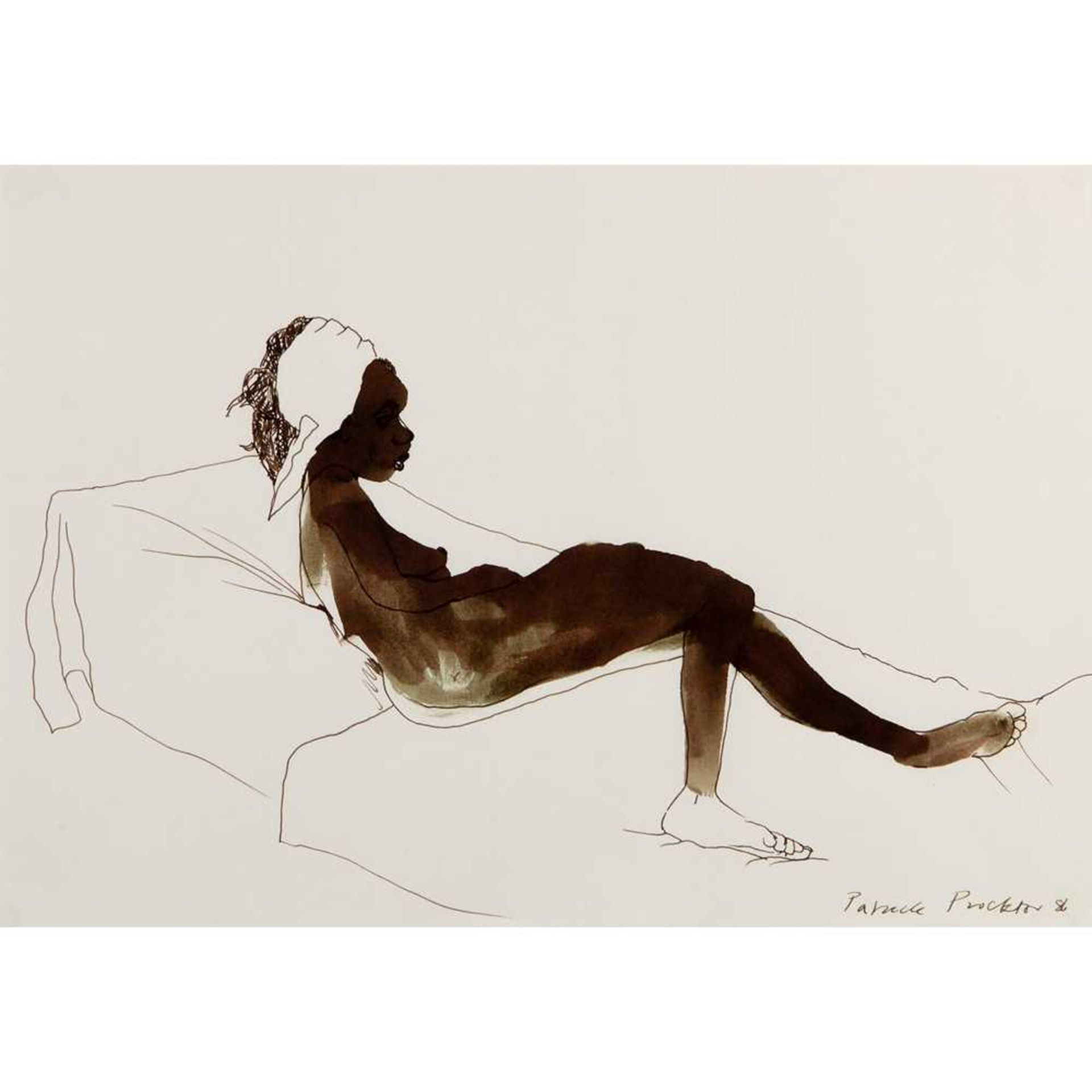 Patrick Proctor (British 1936-2003) Nude Reclining, 1986