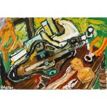 John Bratby (British 1928-1992) Anvil & Axe