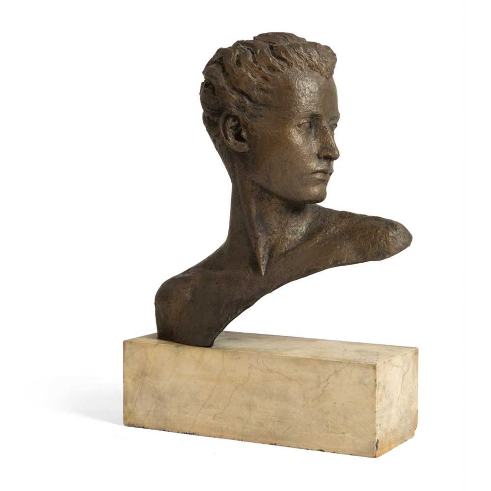 Grizel Niven (British 1906-2007) Bust of a head - Image 2 of 2