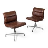 Charles and Ray Eames (American, 1907-1978, 1912-1988) for Herman Miller Pair of Soft Pad Chairs