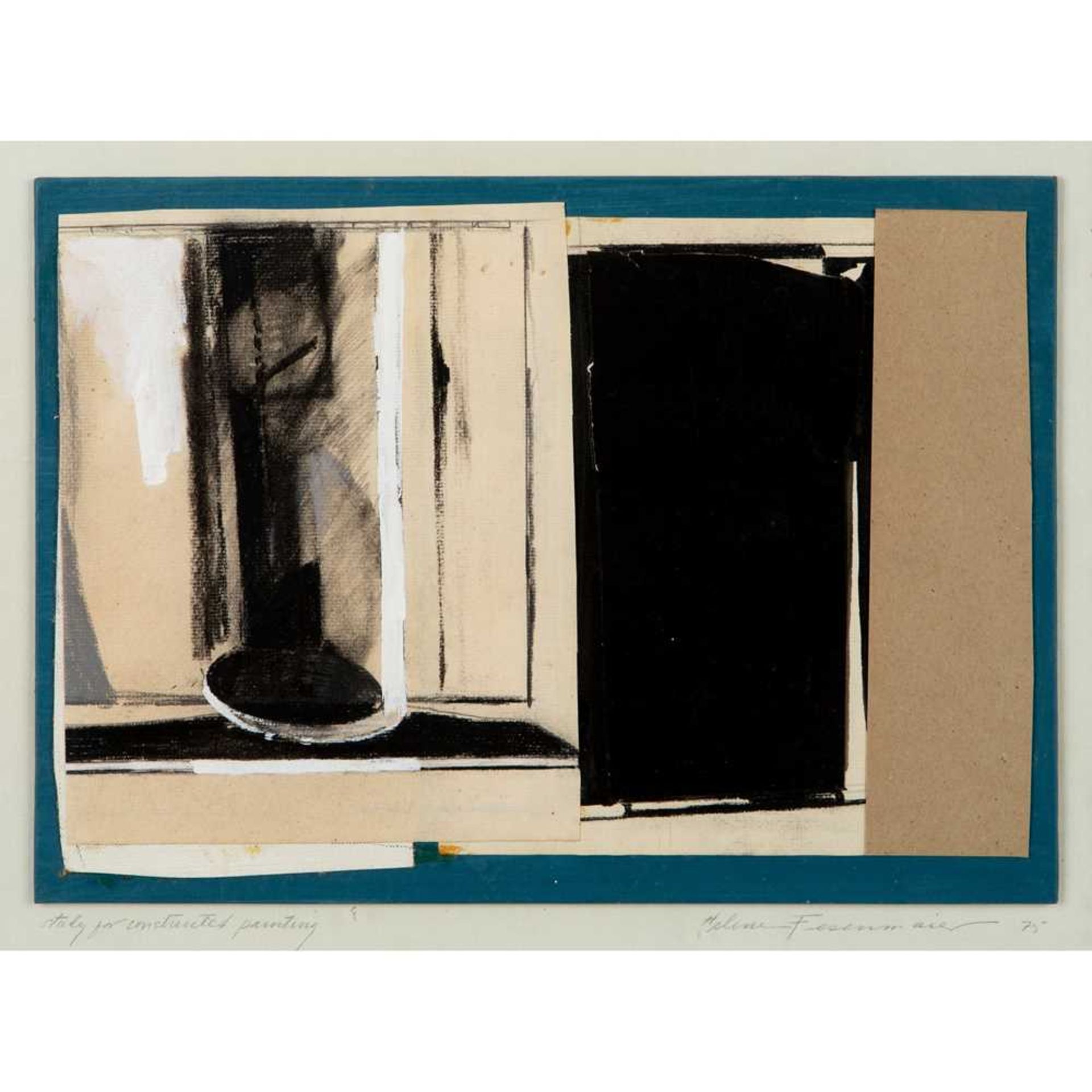 Helene Fesenmaier (American 1937-2013) Study for a Constructed Painting, 1975