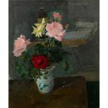 Heather Copley (British 1918-2001) Still Life of Roses, 1958