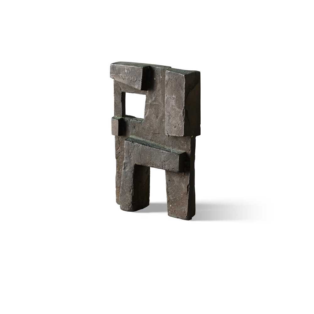 ROBERT ADAMS (BRITISH 1917-1984) RECTANGULAR BRONZE FORM NO.2., 1953