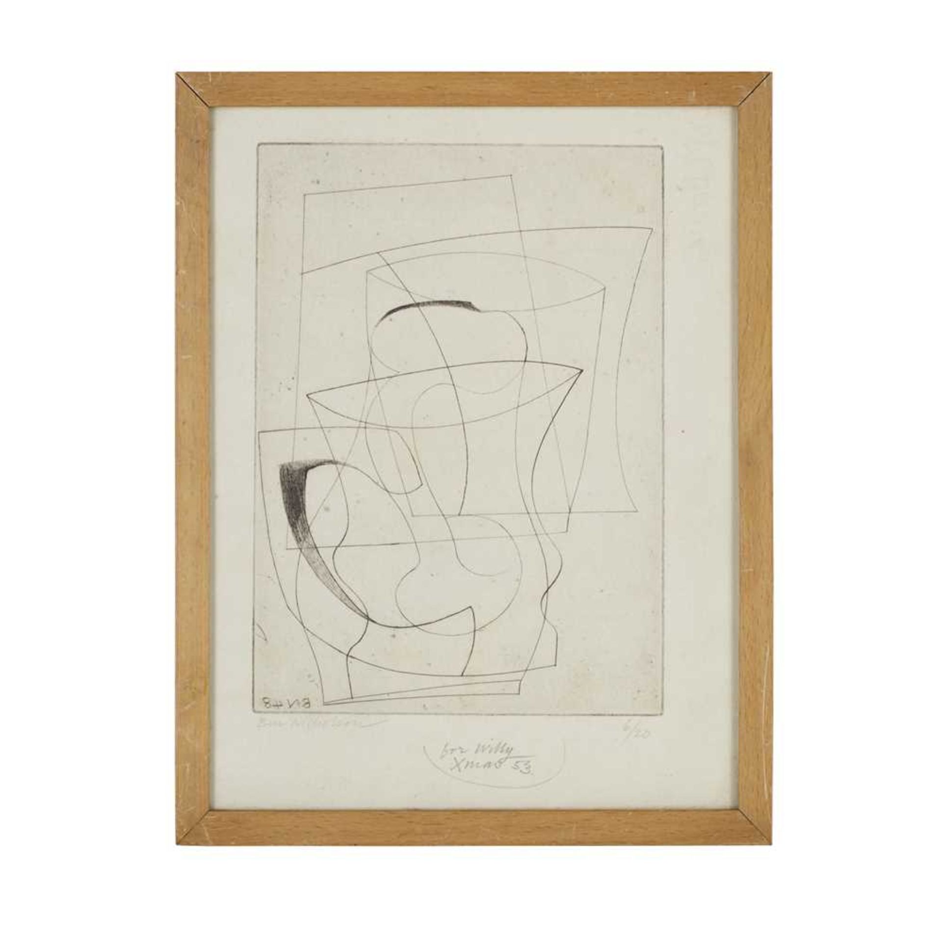 BEN NICHOLSON O.M. (BRITISH 1894-1982) JUG & GLASS, 1948 - Bild 2 aus 3