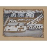 ALFRED WALLIS (BRITISH 1855-1942) HOUSES IN ST. IVES