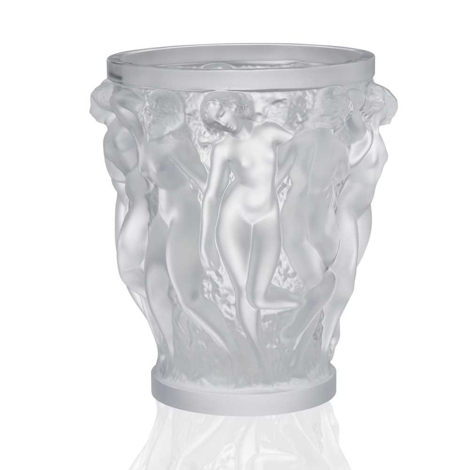 René Lalique (French 1860-1945) BACCHANTES VASE, NO. 997