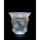 René Lalique (French 1860-1945) MÛRES VASE, NO. 1058